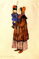 Нянюшка с ребенком. 1911 г.